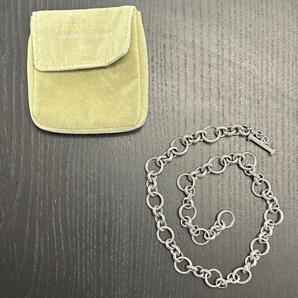 Judith Ripka 925 Silver 21” Necklace